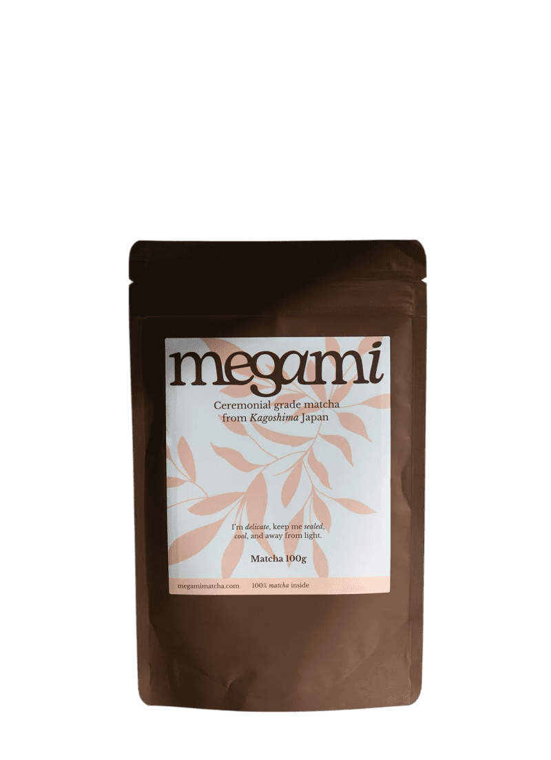 Premium Megami matcha die bij Moodz Coffeebar wordt gebruikt