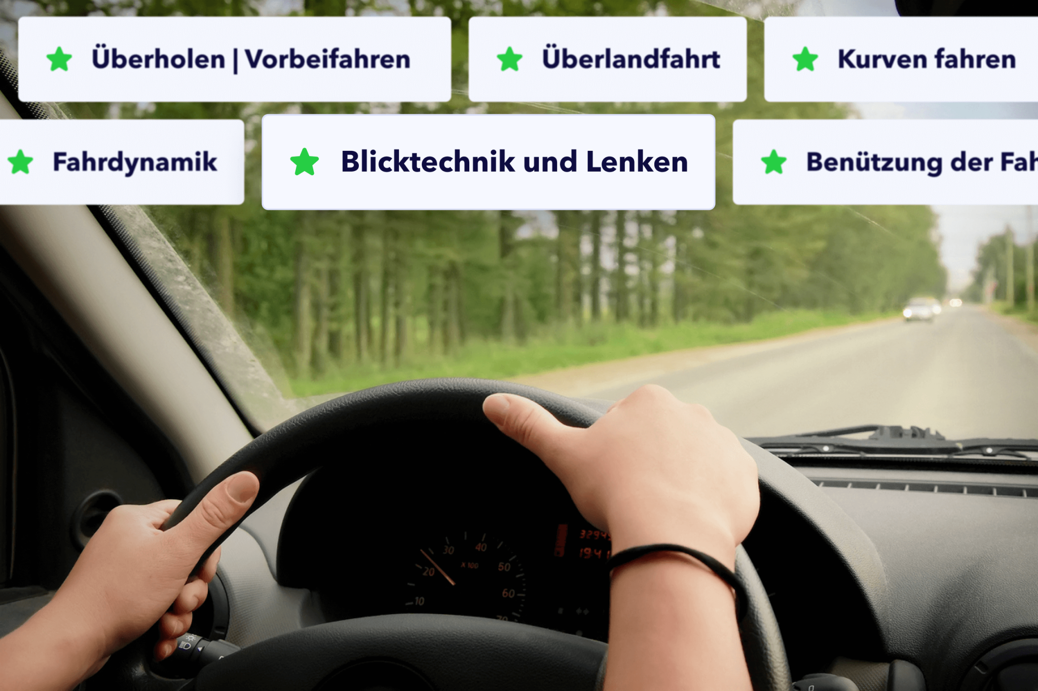 Lernziele praktische Autoprüfung