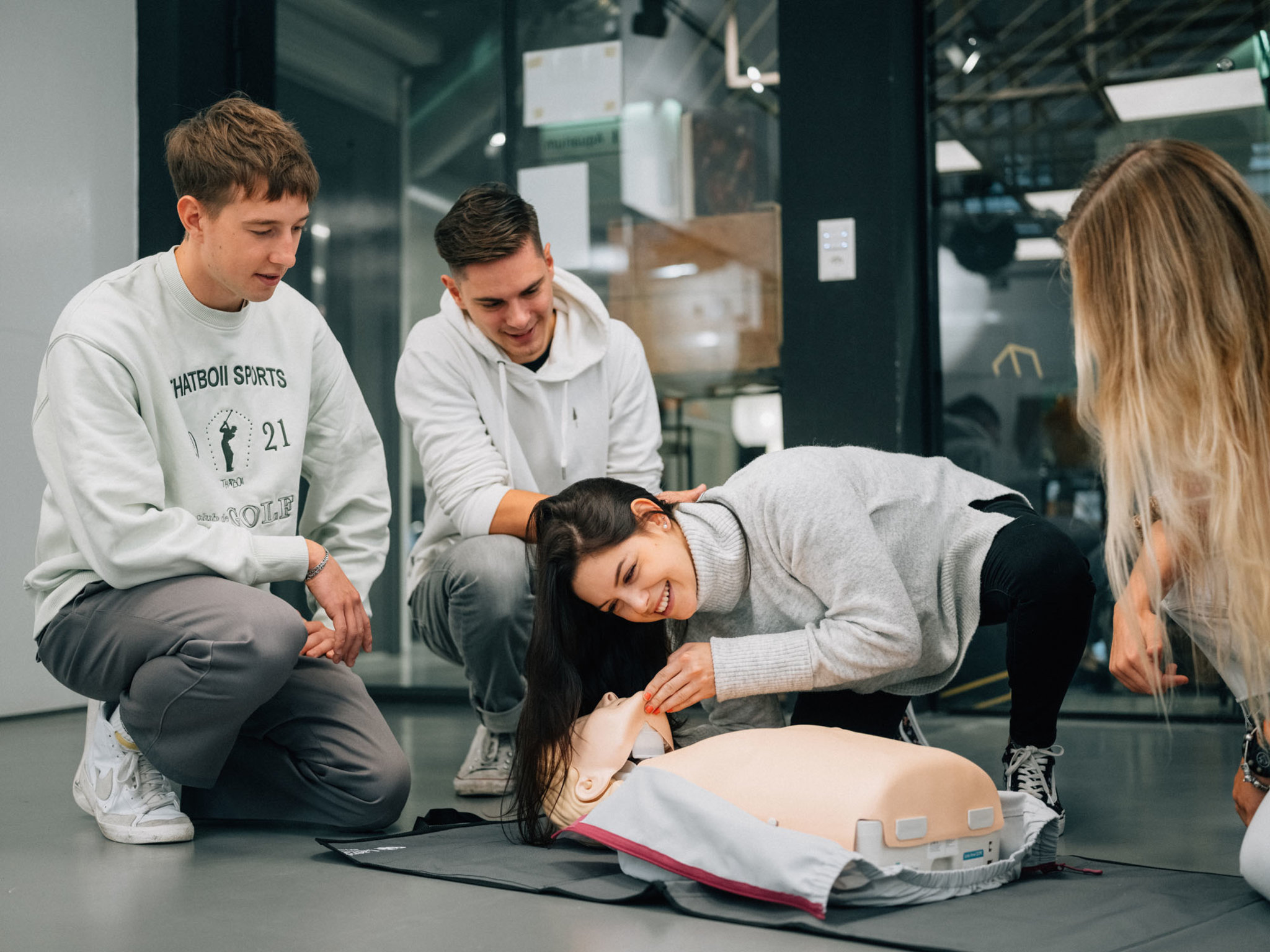 Atemkontrolle im Kurs