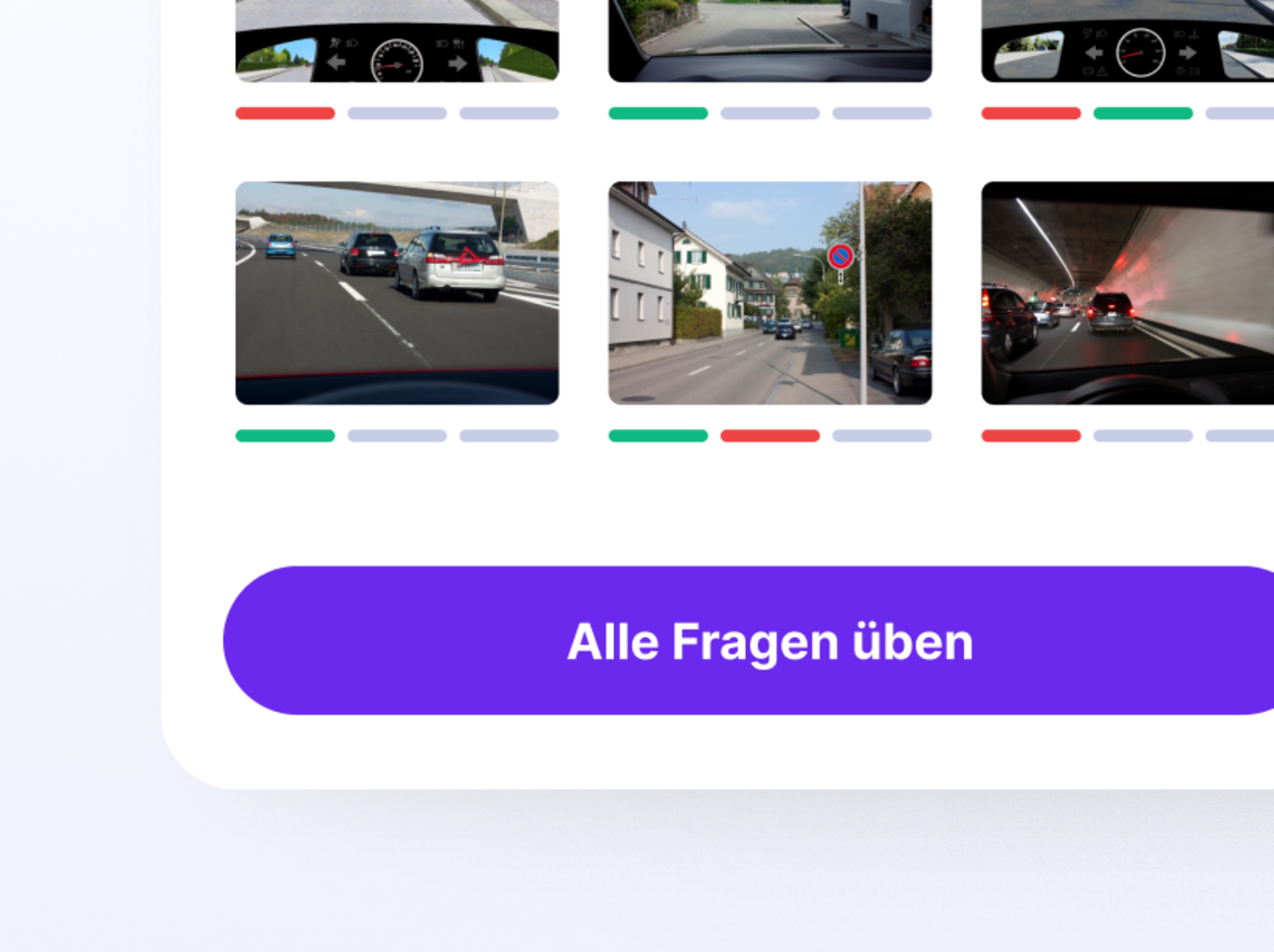 Theorie App mit offiziellen Fragen