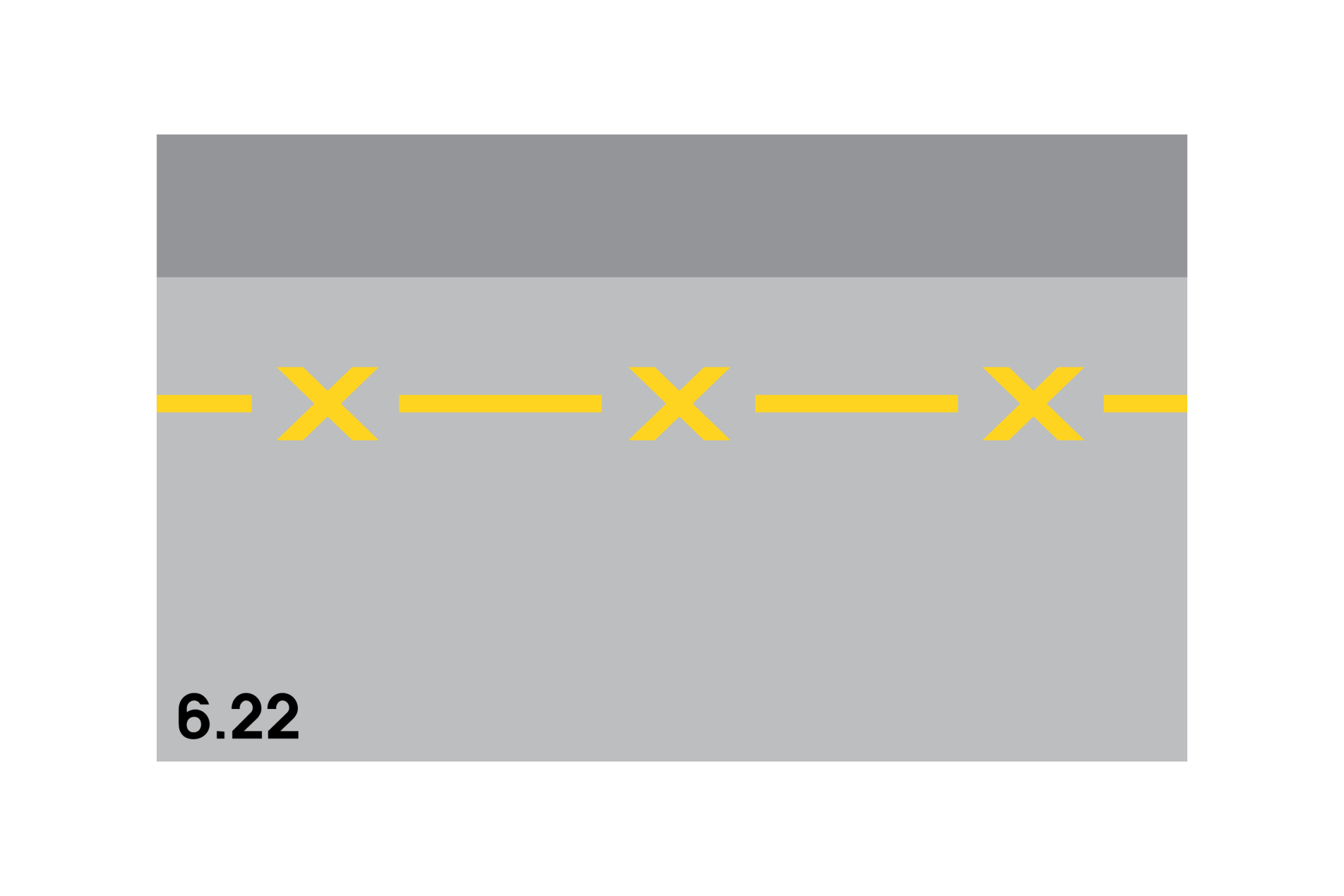 Parkverbotlinie gelbe Markierung am Strassenrand