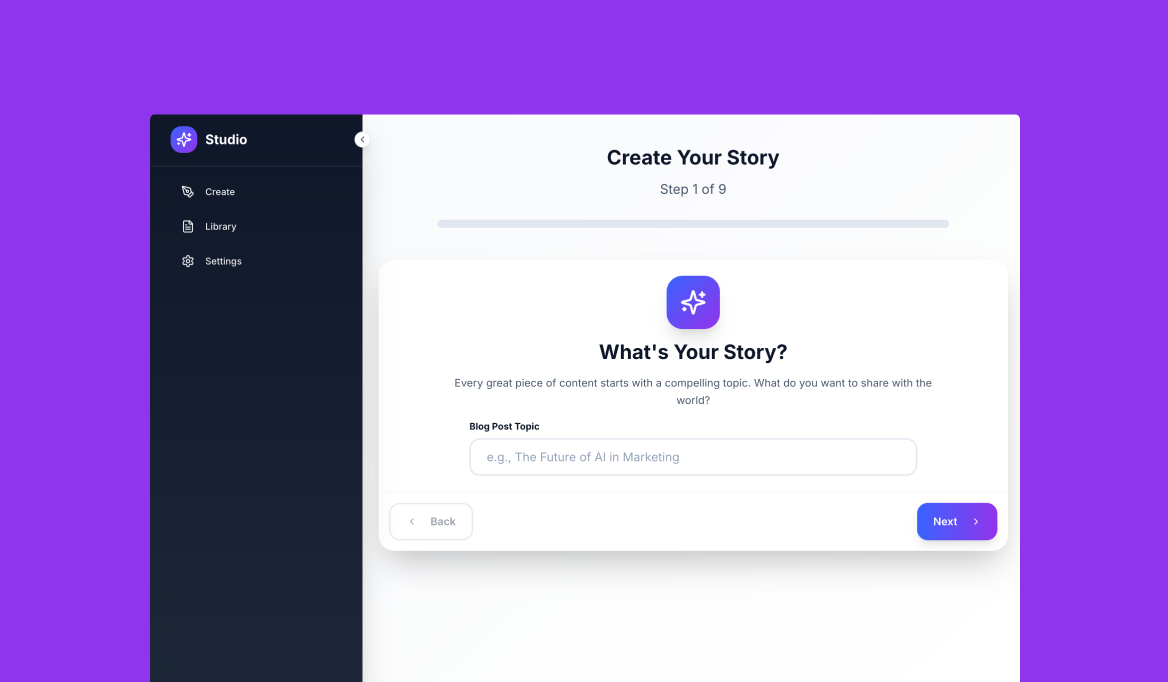 Blog Generator screenshot 1