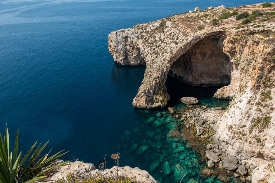 Gruta azul em Malta