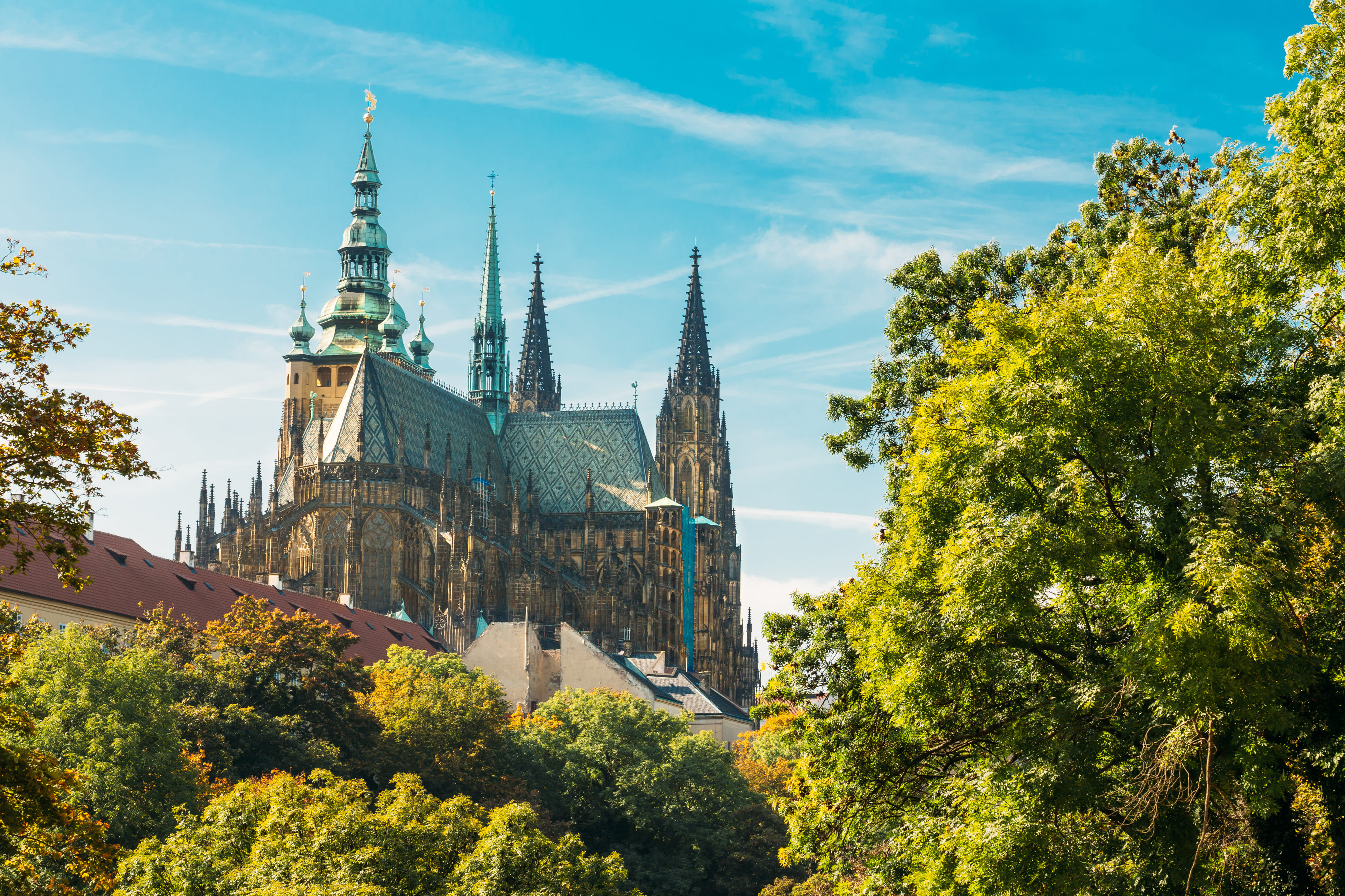 castelo em praga na república tcheca