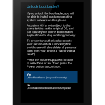 Unlock bootloader prompt