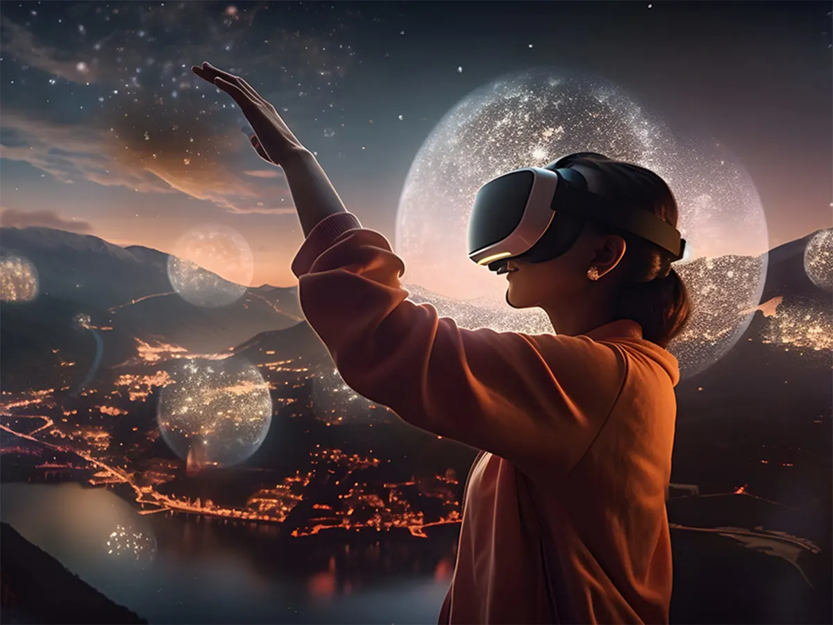 experiência de realidade virtual