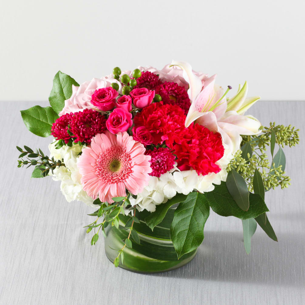 Pink Roses And Pink Flowers