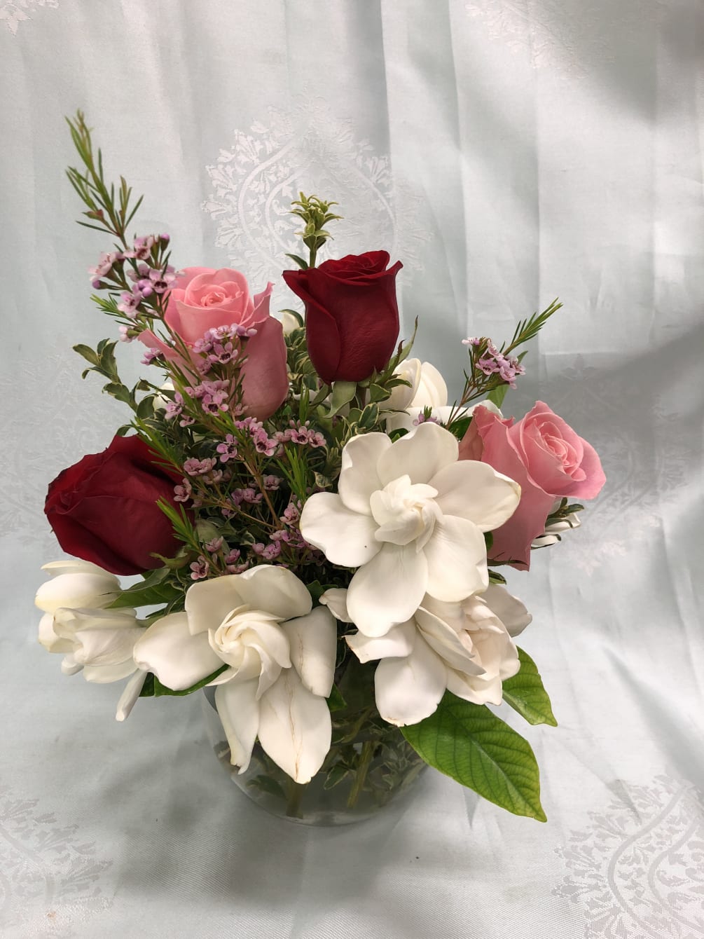 gardenia and rose by