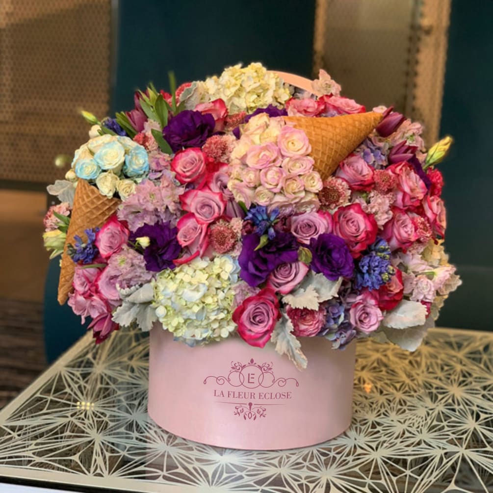Ice Cream Box Rose