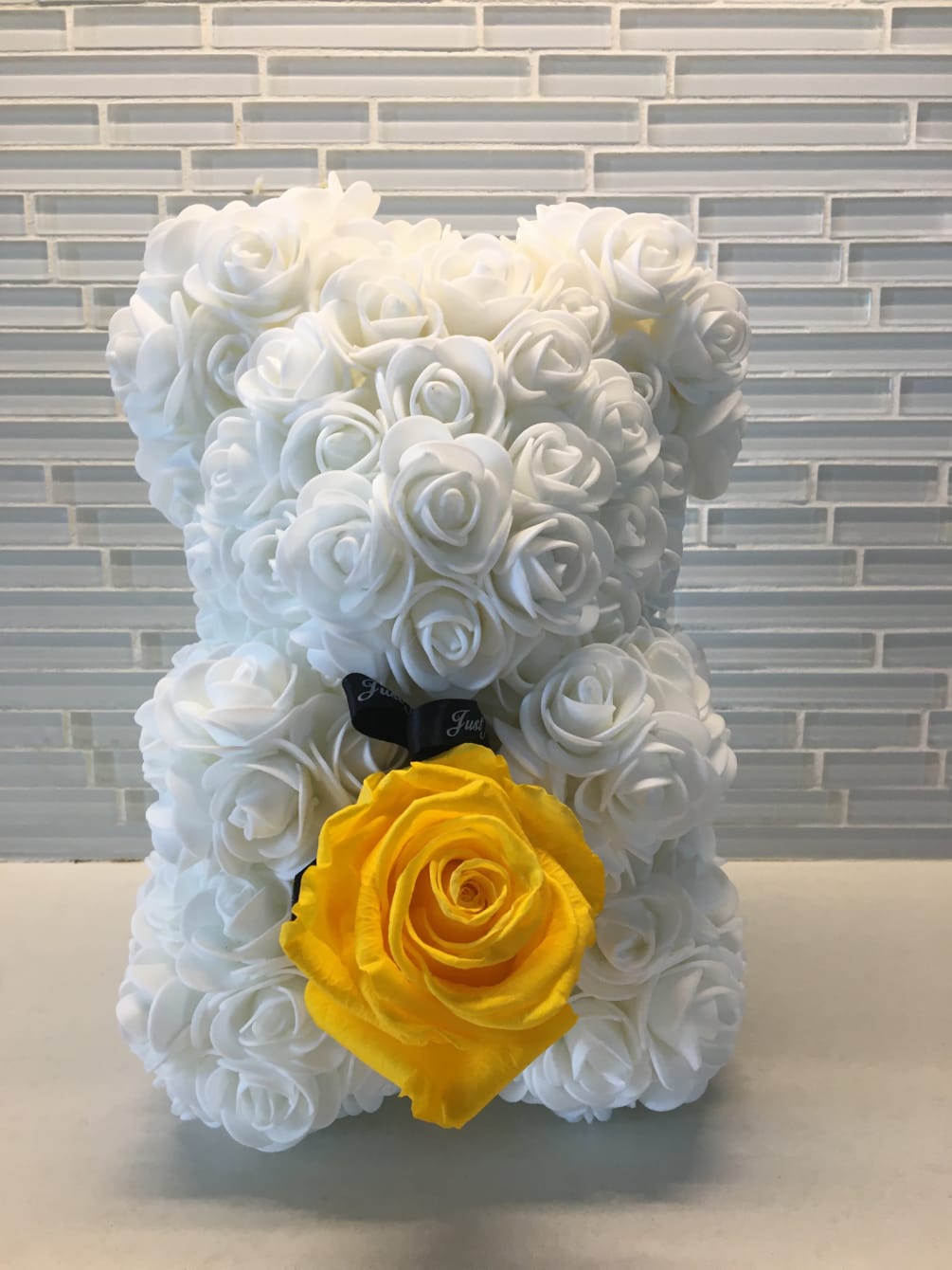 preserved rose bear