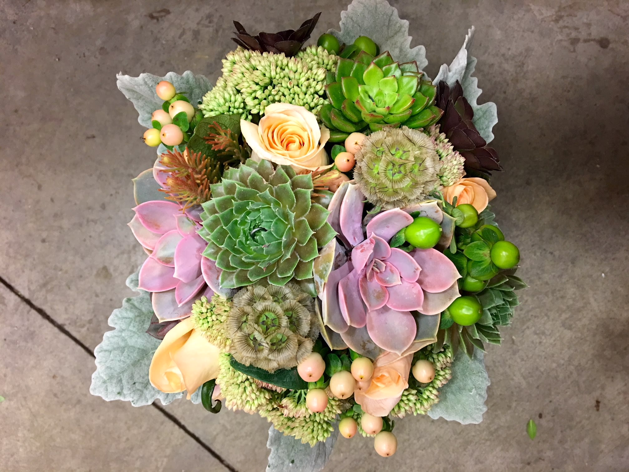 Hand Held Wedding Bouquet in Los Angeles, CA Downtown Flowers
