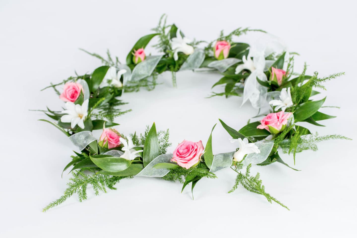 Pink and White Floral Crown in Wayzata, MN | Candlelight Floral & Gifts