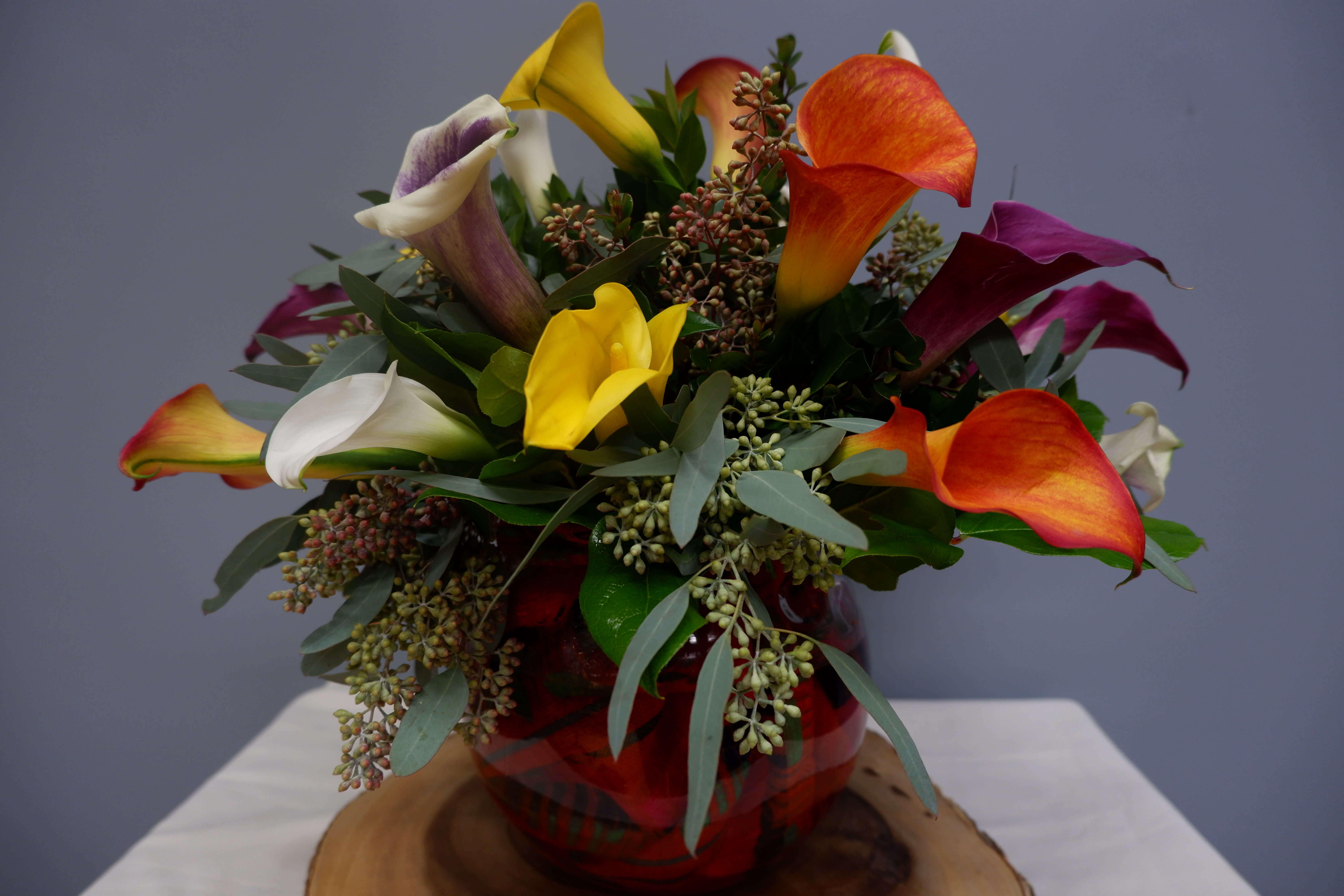 Colorful Calla Lily Mix (SF168) in Claremont, CA Sherwood Florist