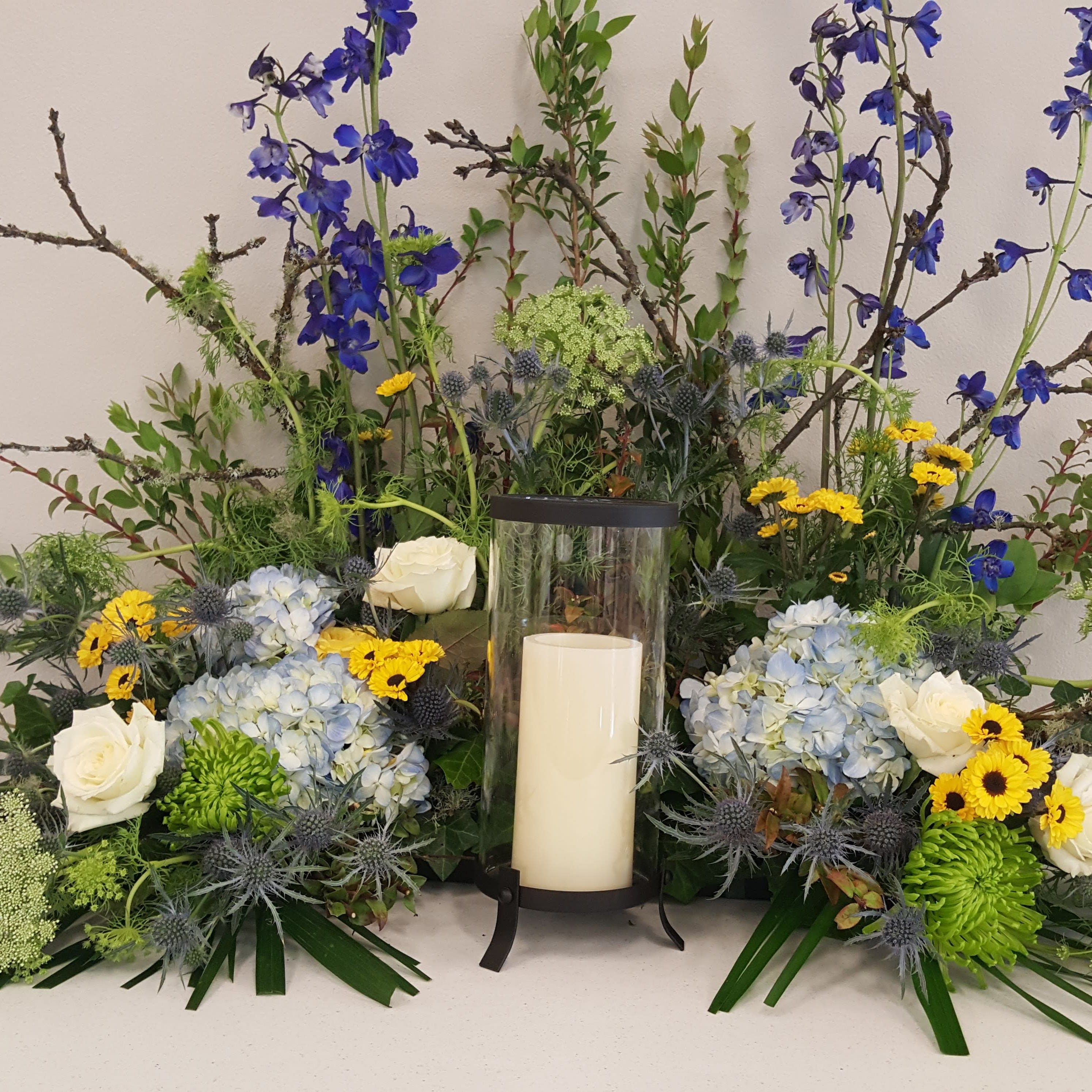 Enchanted Forest Urn Arrangement in Olympia, WA | Specialty Floral Design