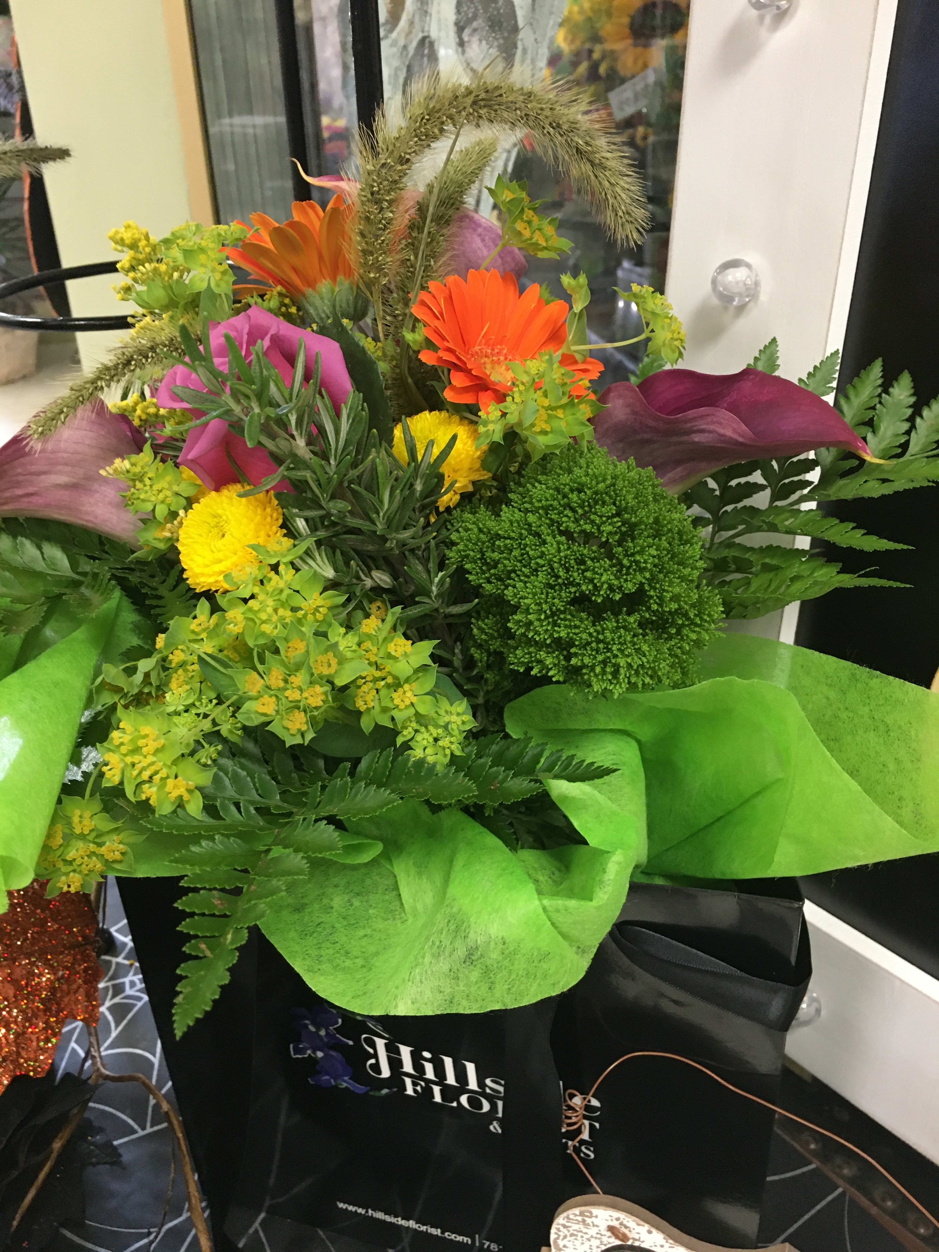 Hillside Florist Flower Bag in Woburn, MA Hillside Florist