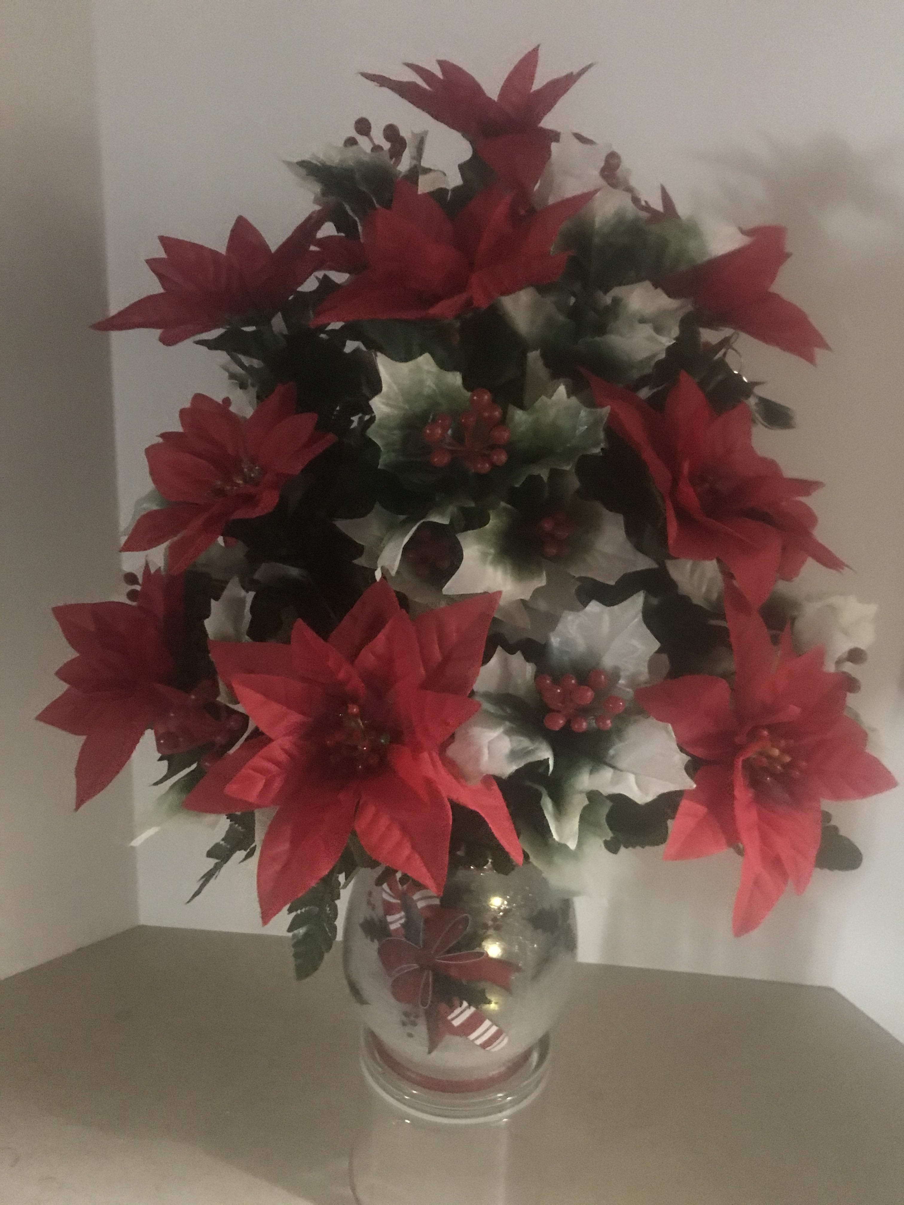 Silk Poinsettias Light the Way in Christiansburg, VA Angle Florist, Inc.