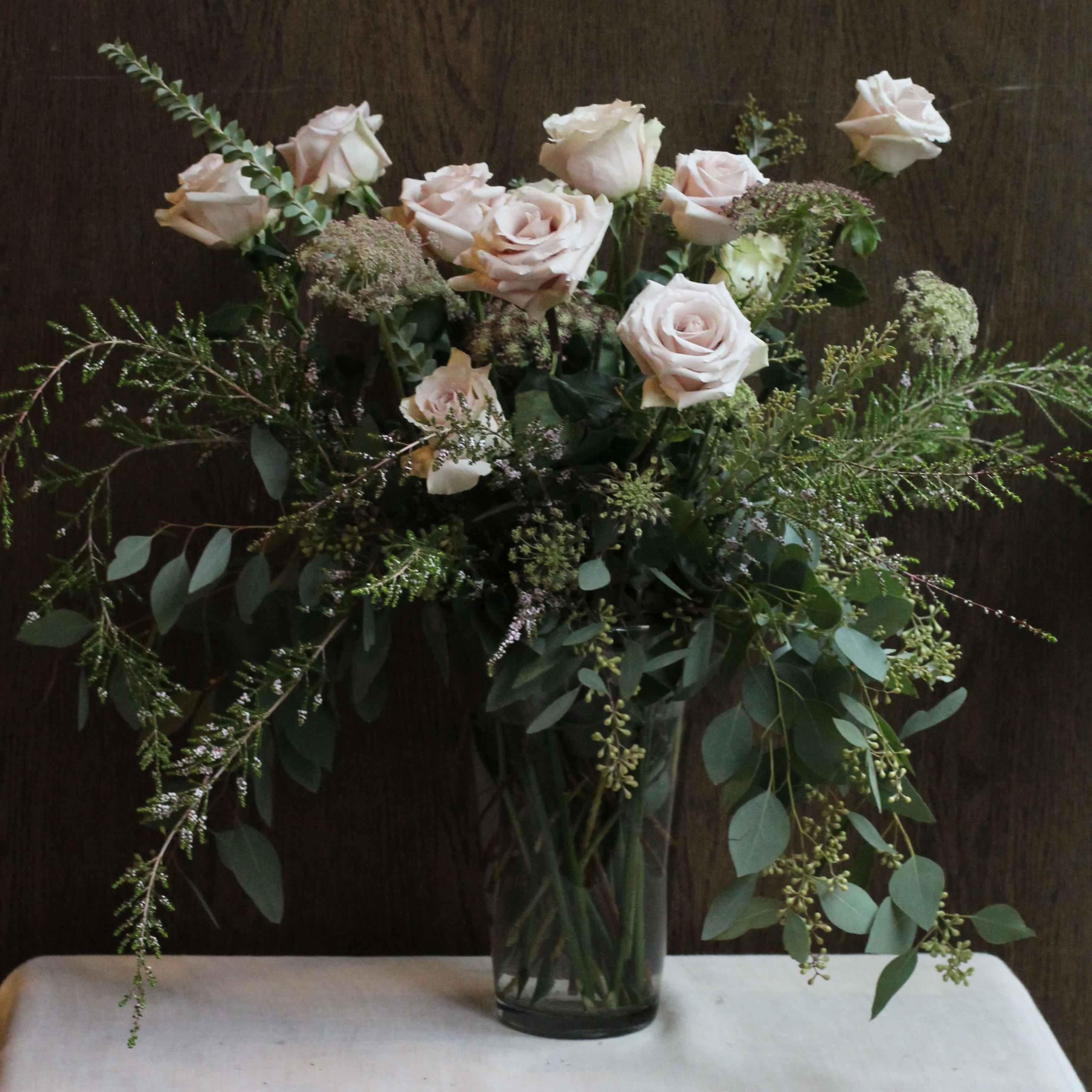 The Mauve Rose Bouquet in Petaluma, CA Flower Casita