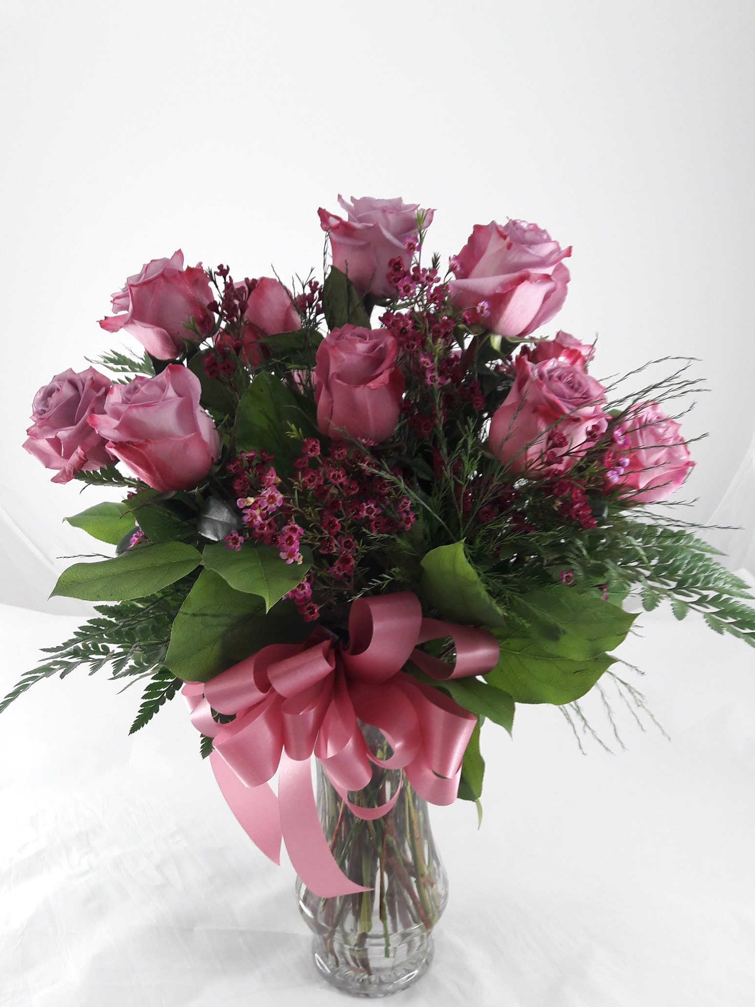 A Dozen Lavender Roses in Melbourne, FL  Buds & Bows Floral Design