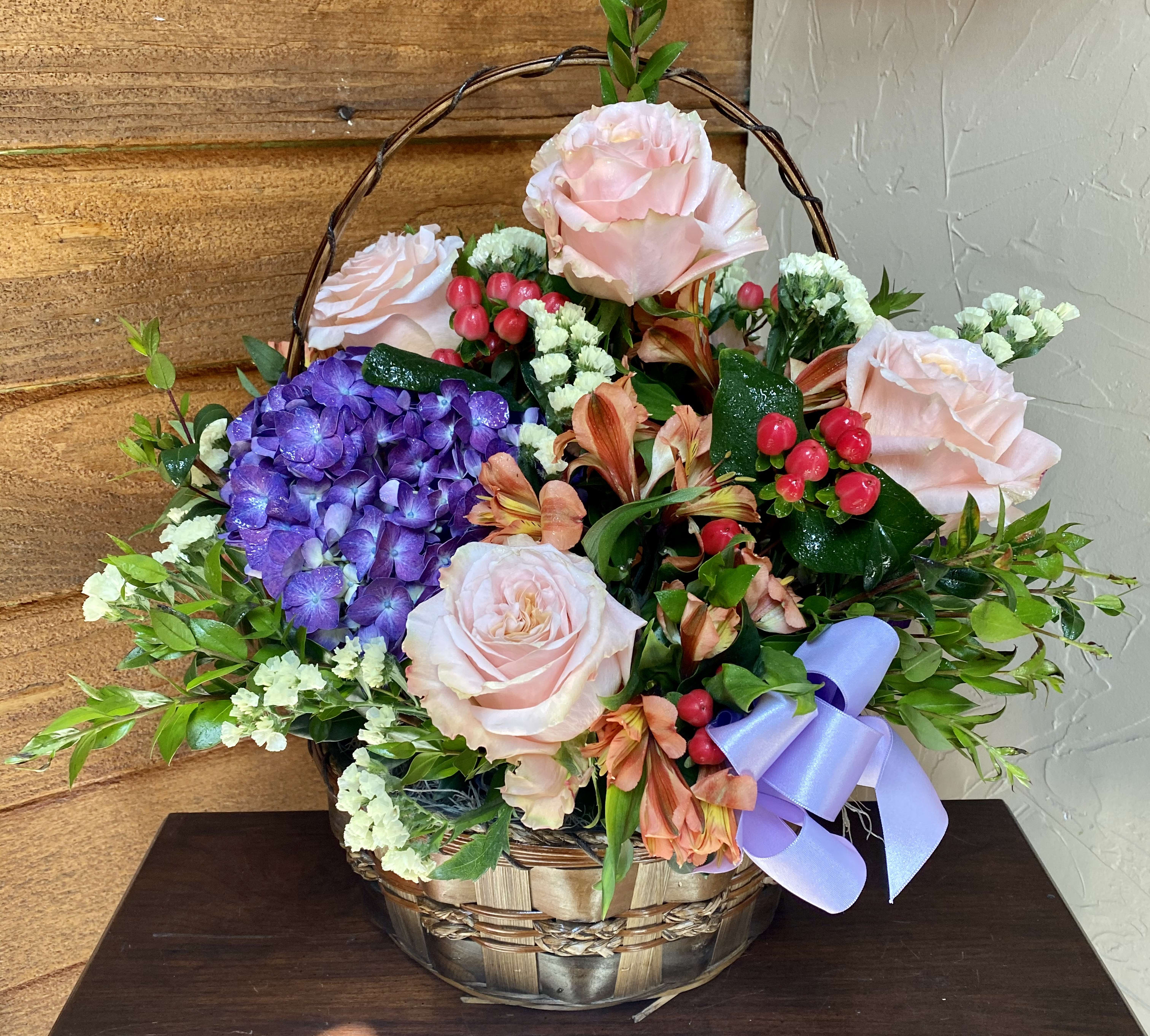 Spring Flower Basket in Cary, IL Wildrose Floral Design