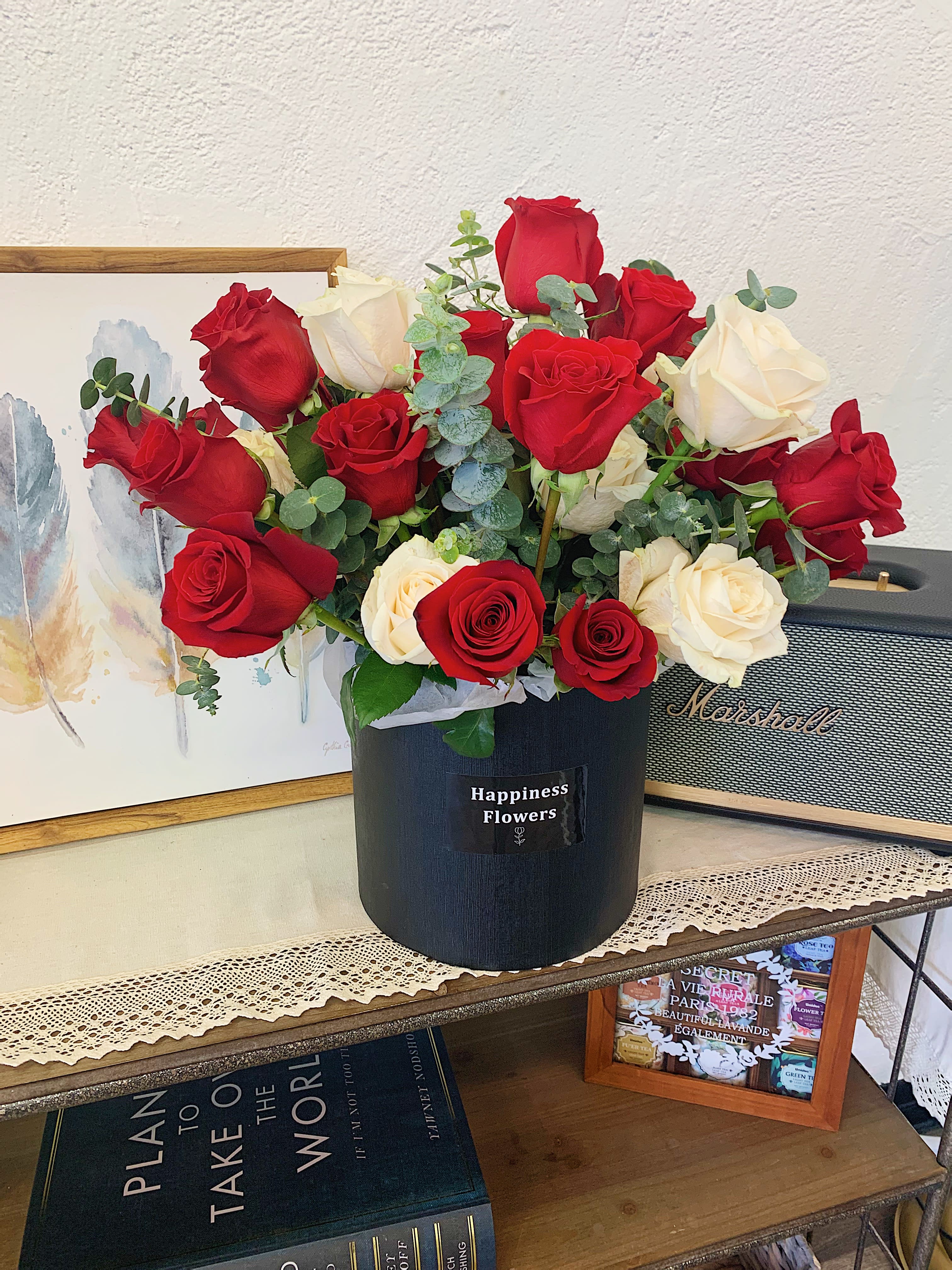 Large Rose Bucket in Chino, CA Happiness Flowers
