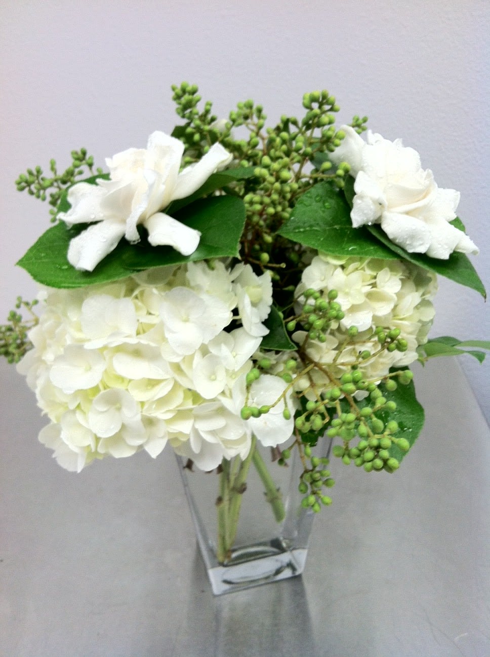 Elegant Gardenia Bouquet In Manhattan Beach Ca