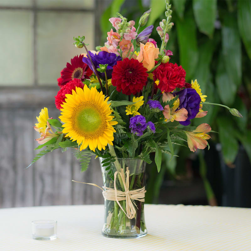 Farm Fields Vase in Franklinville, NJ Triple Oaks Nursery & Herb Garden Florist