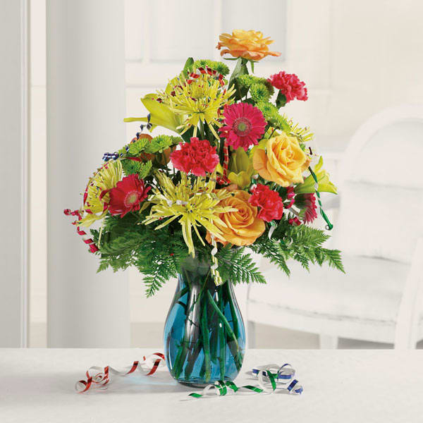 Birthday Stems Streamers In Orange Nj Fleur De Gabriel