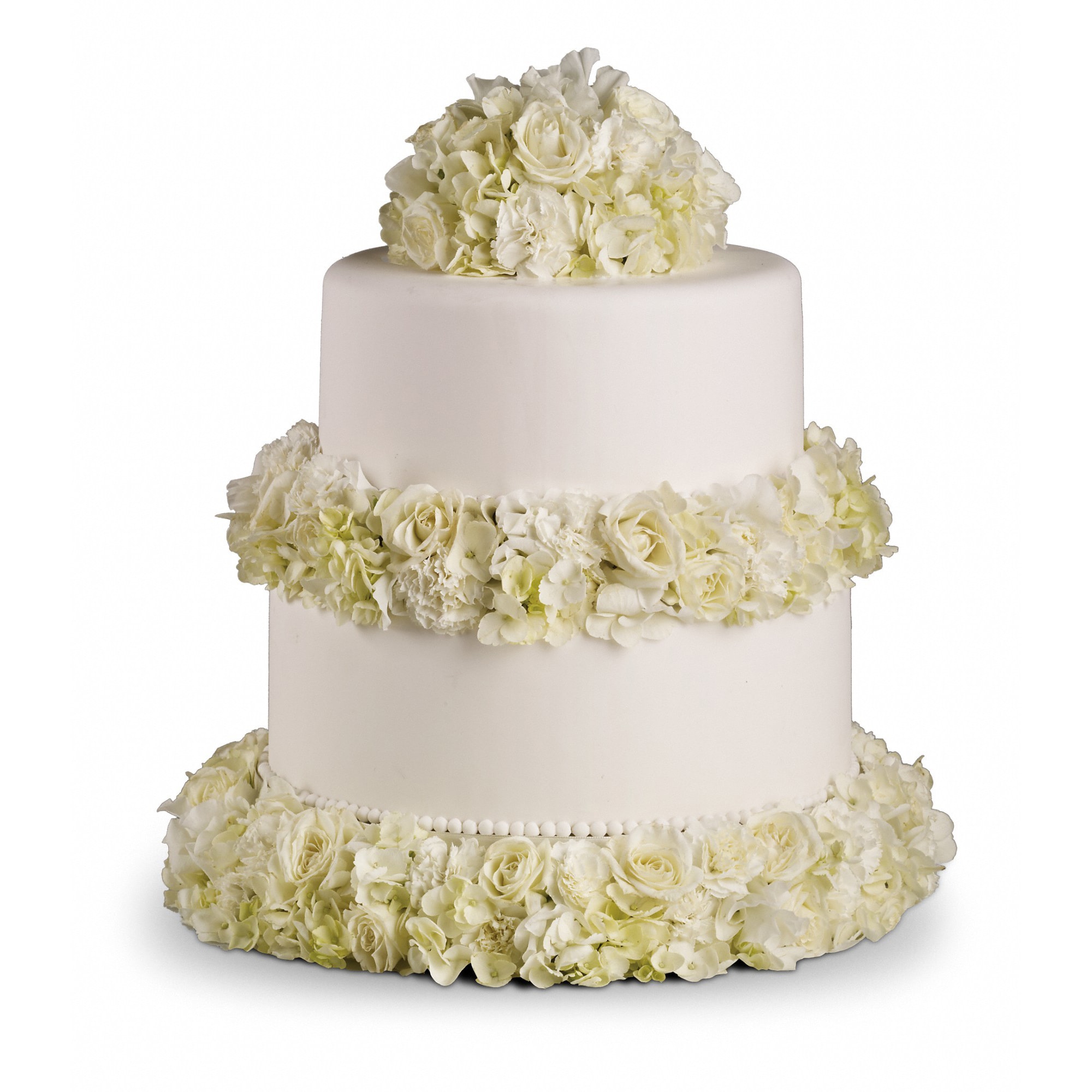 Sweet White Cake Decoration in Maryville, MO | Maryville Florists