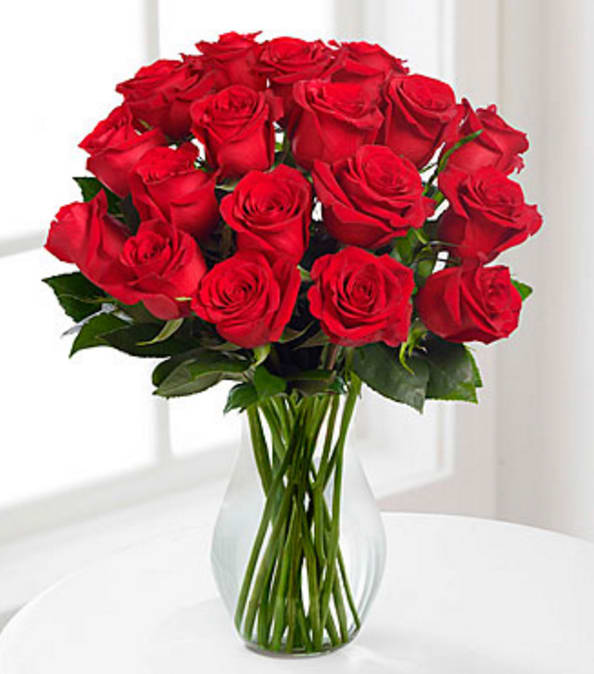 Red Long Stem Roses - VASE INCLUDED in PEORIA, AZ ...