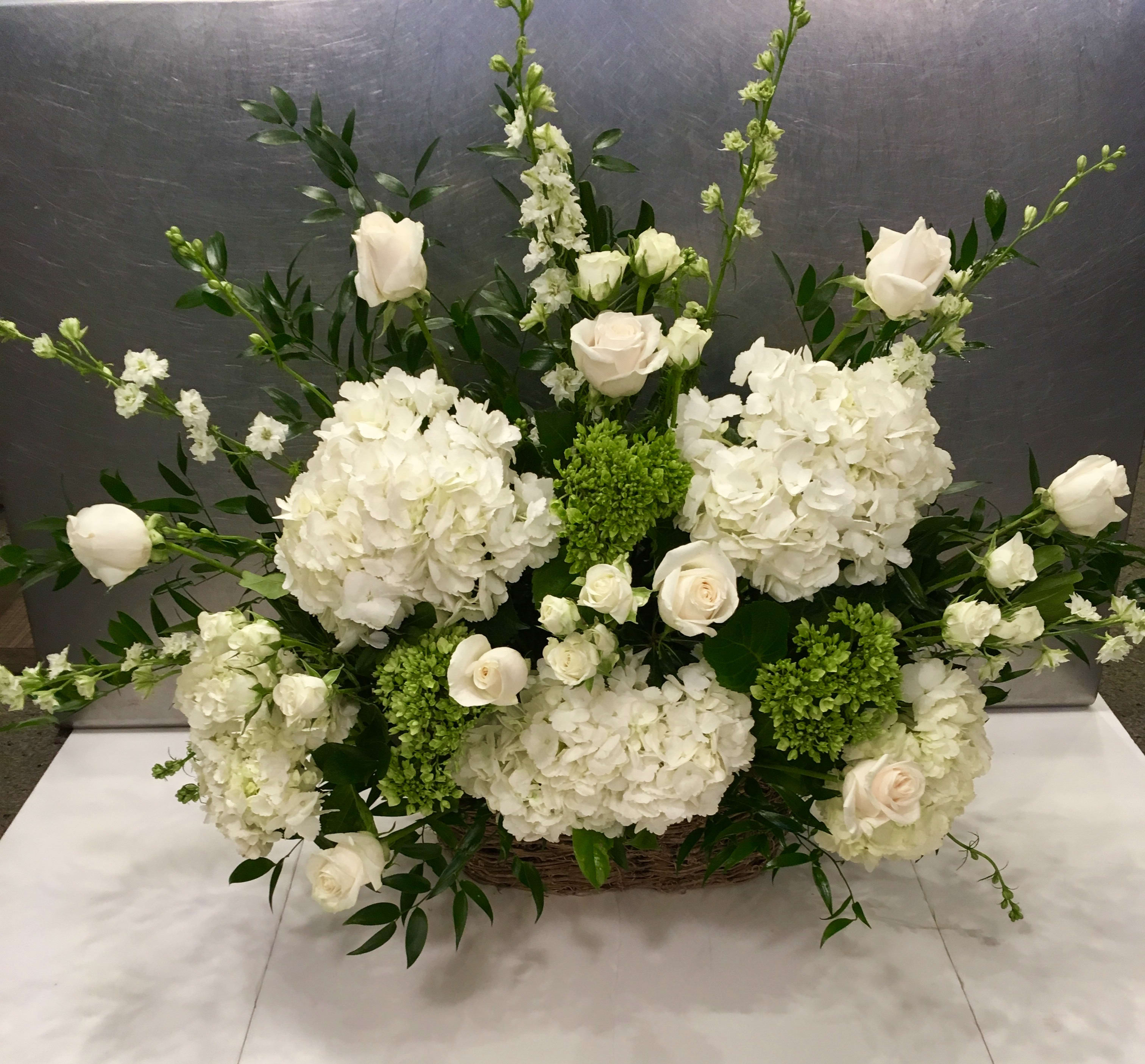 Sympathy basket in Mashpee, MA Verde Floral Designs