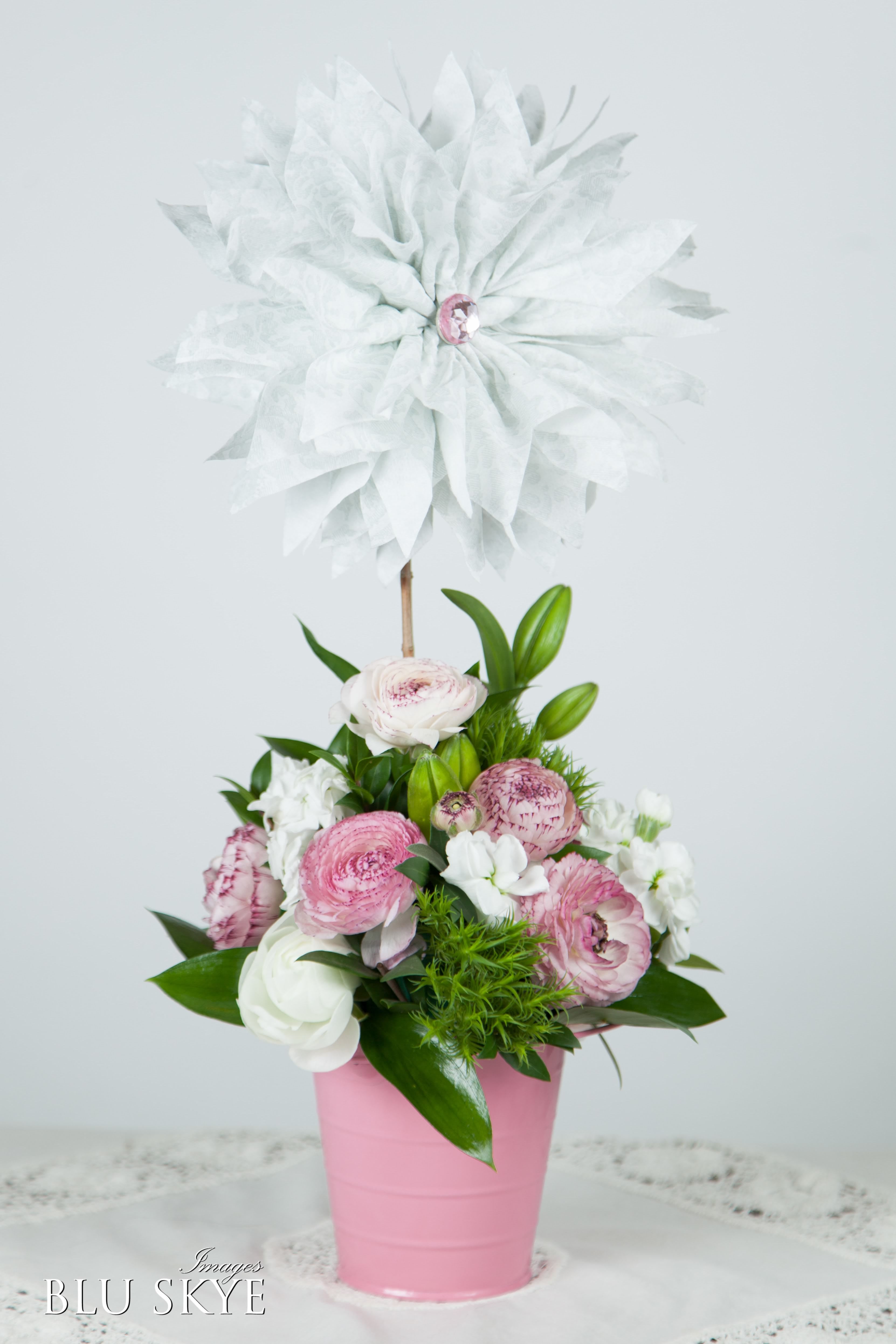 lily fiore signature paper flower topiary in aliso viejo ca lily fiore floral artistry flower with paper