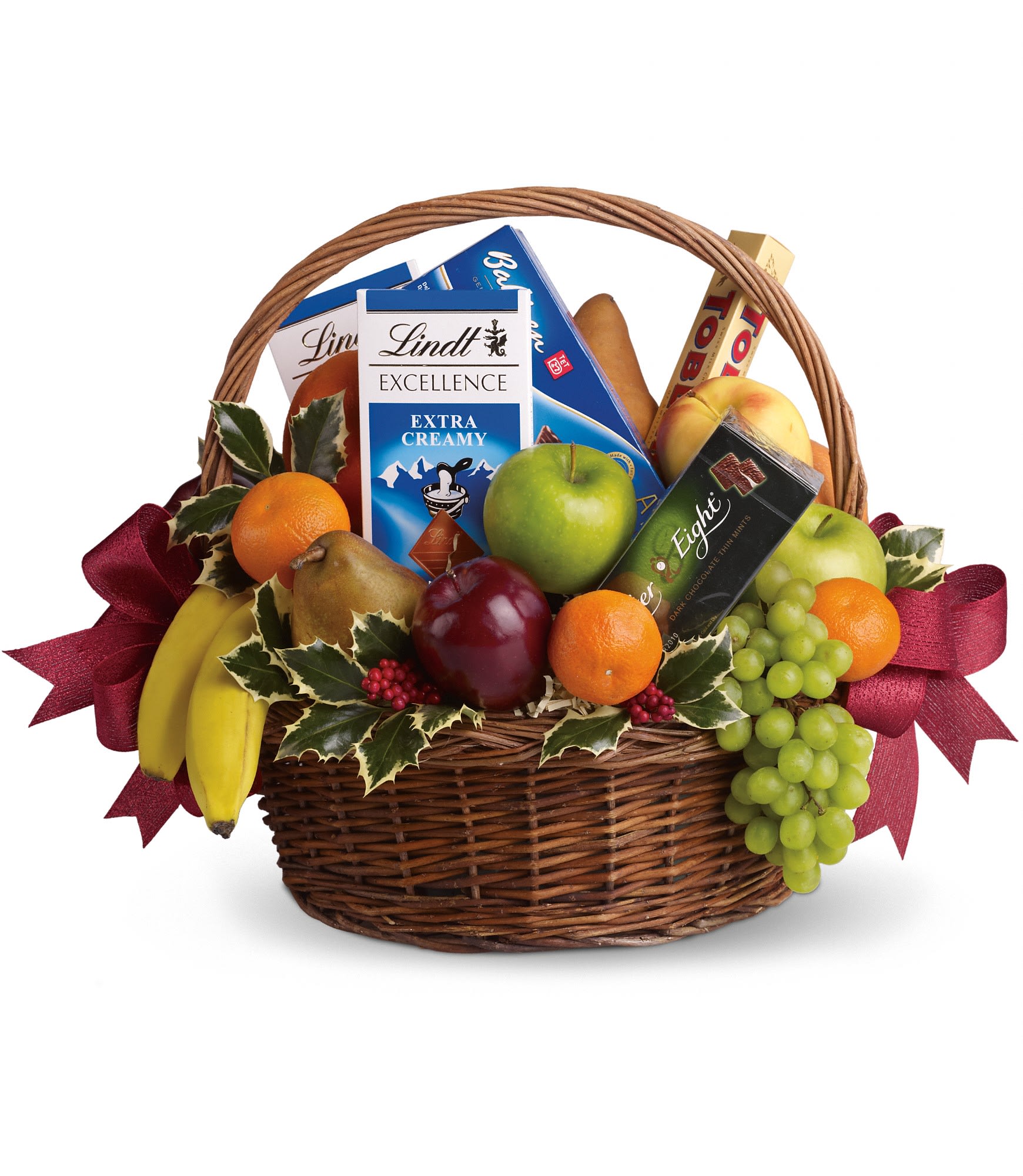 Fruits and Sweets Christmas Basket in Lynnfield, MA Bella's Floral Design Fruits Basket Christmas