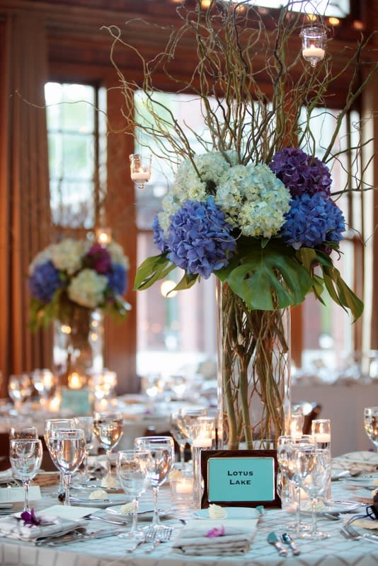 Grand Centerpiece In Blue In Camarillo Ca Ponderosa Flower