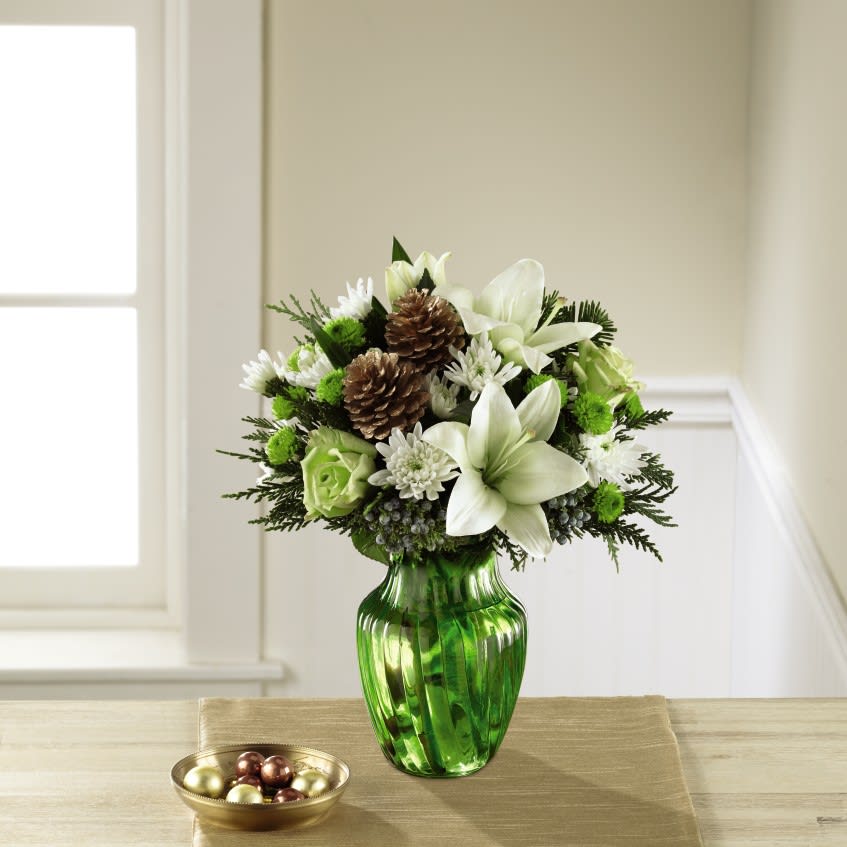 elegant christmas flower arrangements