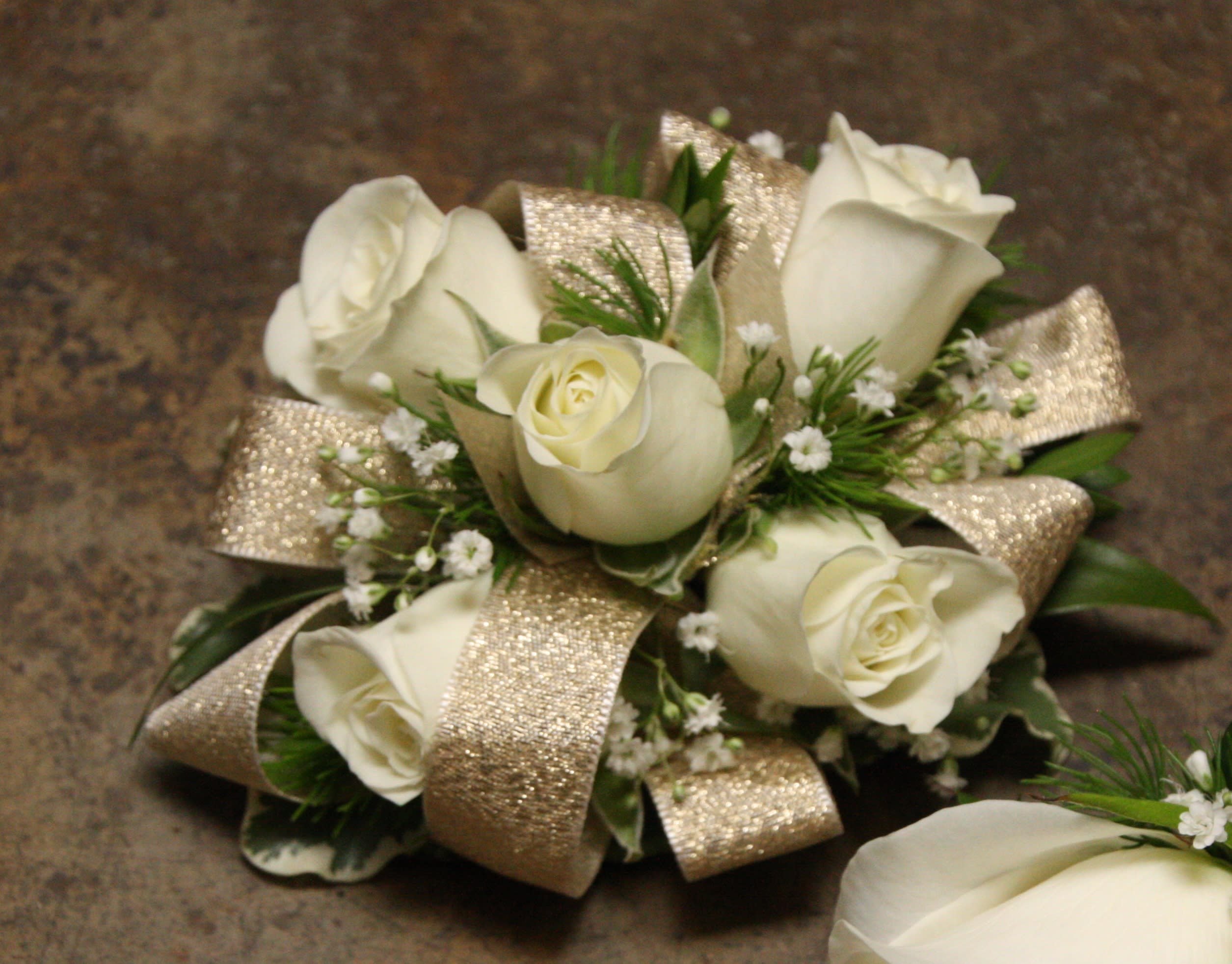 Golden Rose Corsage in Davis, CA Strelitzia Flower Company