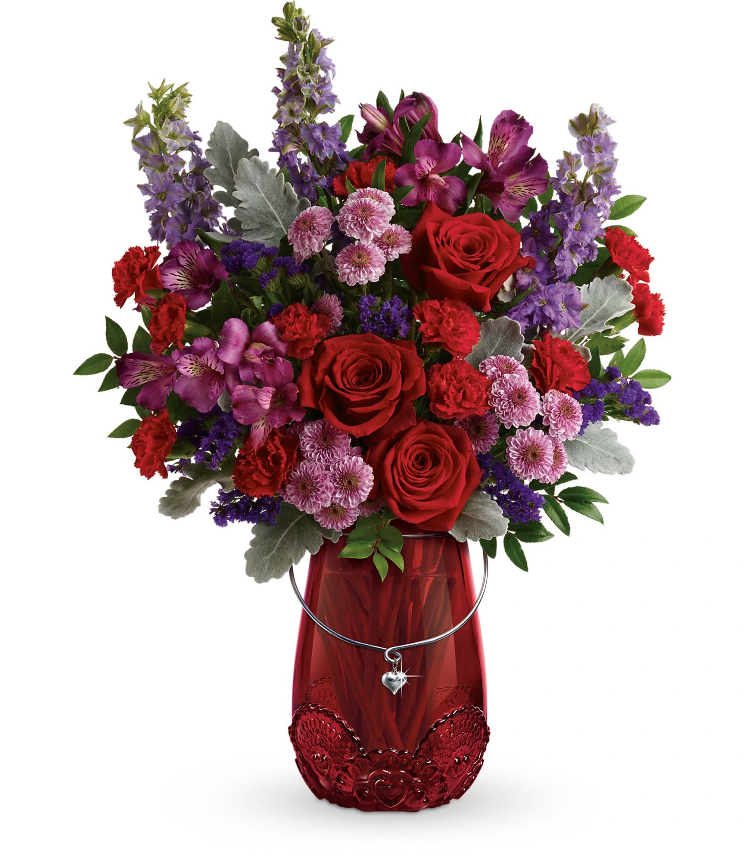 Teleflora S Delicate Heart Bouquet In Charleston Sc The Flower