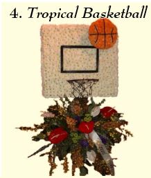 Tropical Basketball Arrangement in Los Angeles, CA | Mahalo Flowers