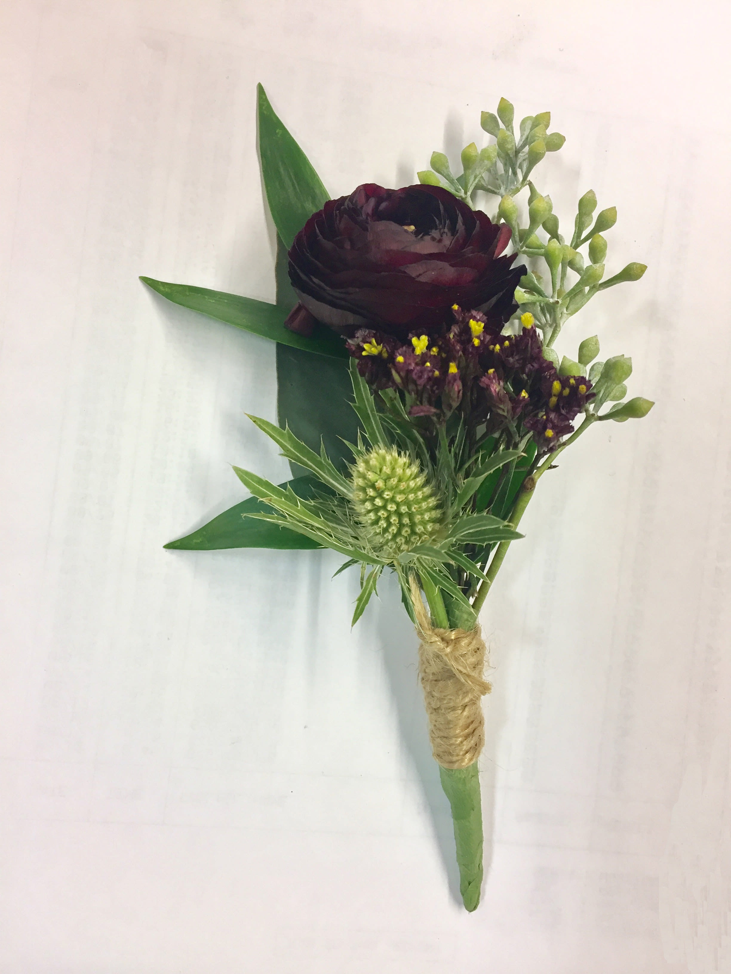 Ranunculus Boutonniere in San Jose, CA Valley Florist