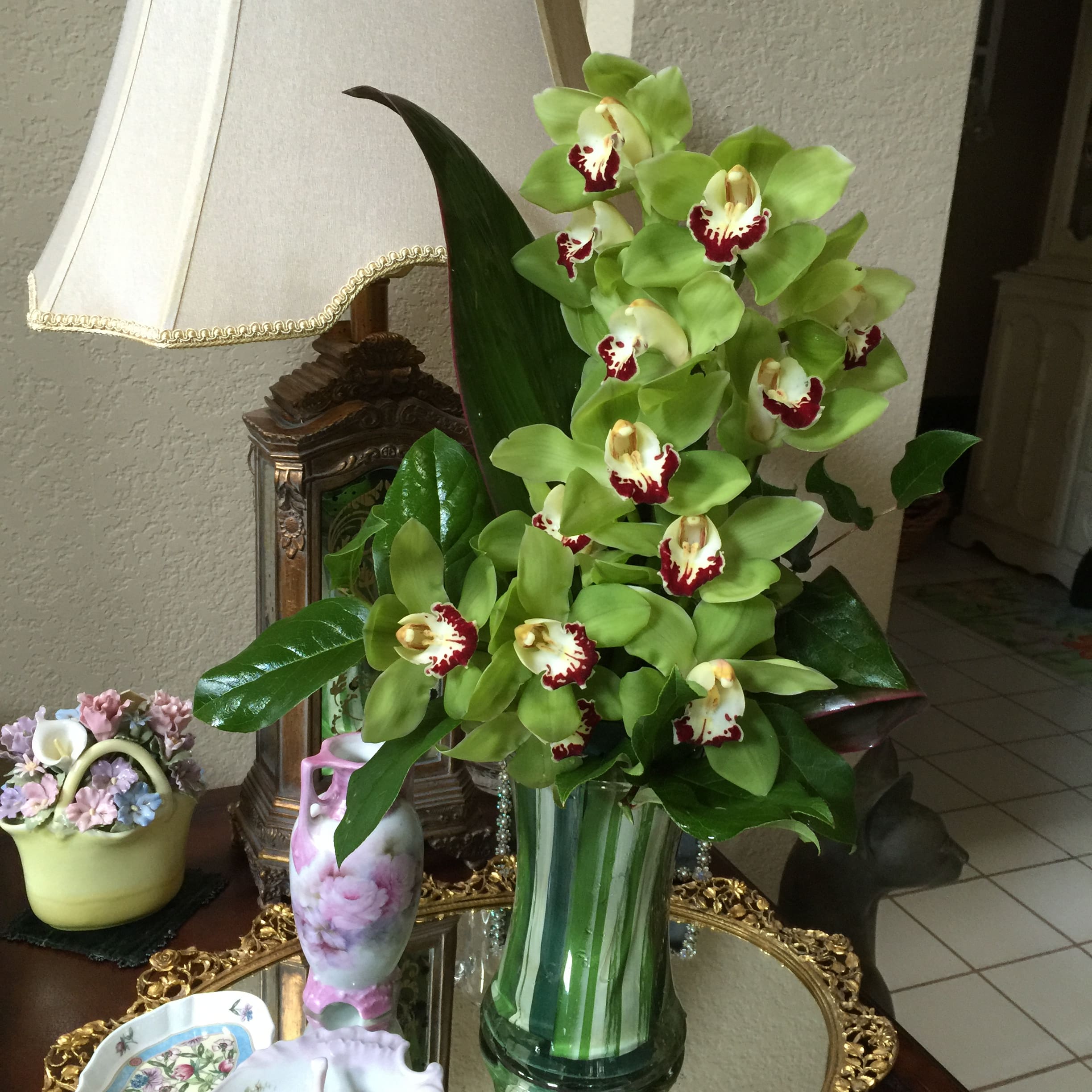 Fresh Cut Cymbidium Orchid Arrangement In Agoura Hills Ca Oakbrook 