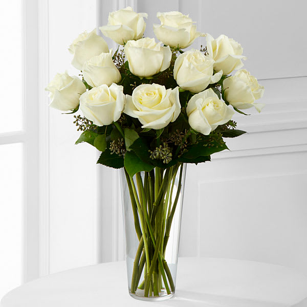 White Rose Bouquet In Bronx Ny Yourredroses Com