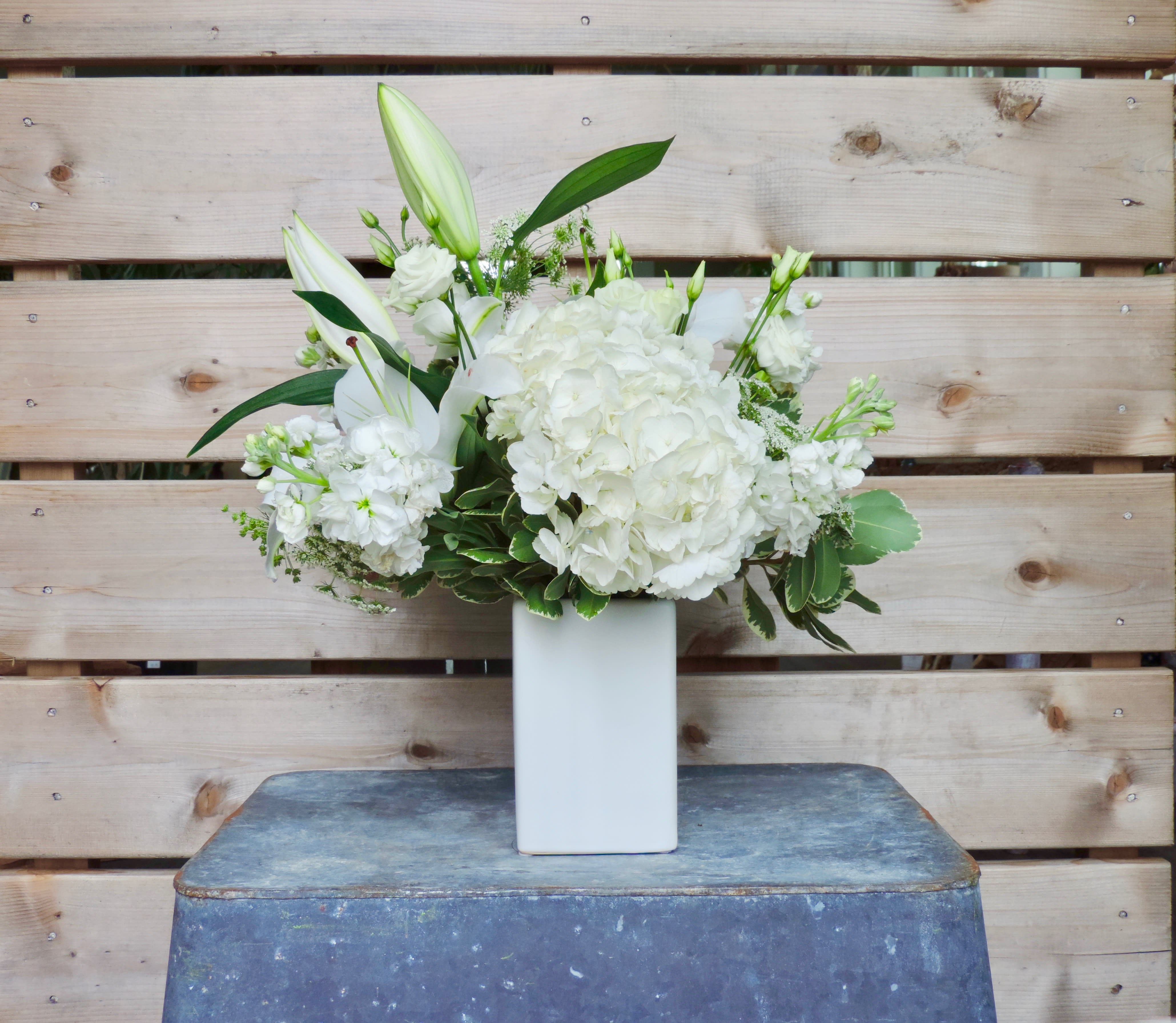 Elegant Timeless Whites By The Potting Bench