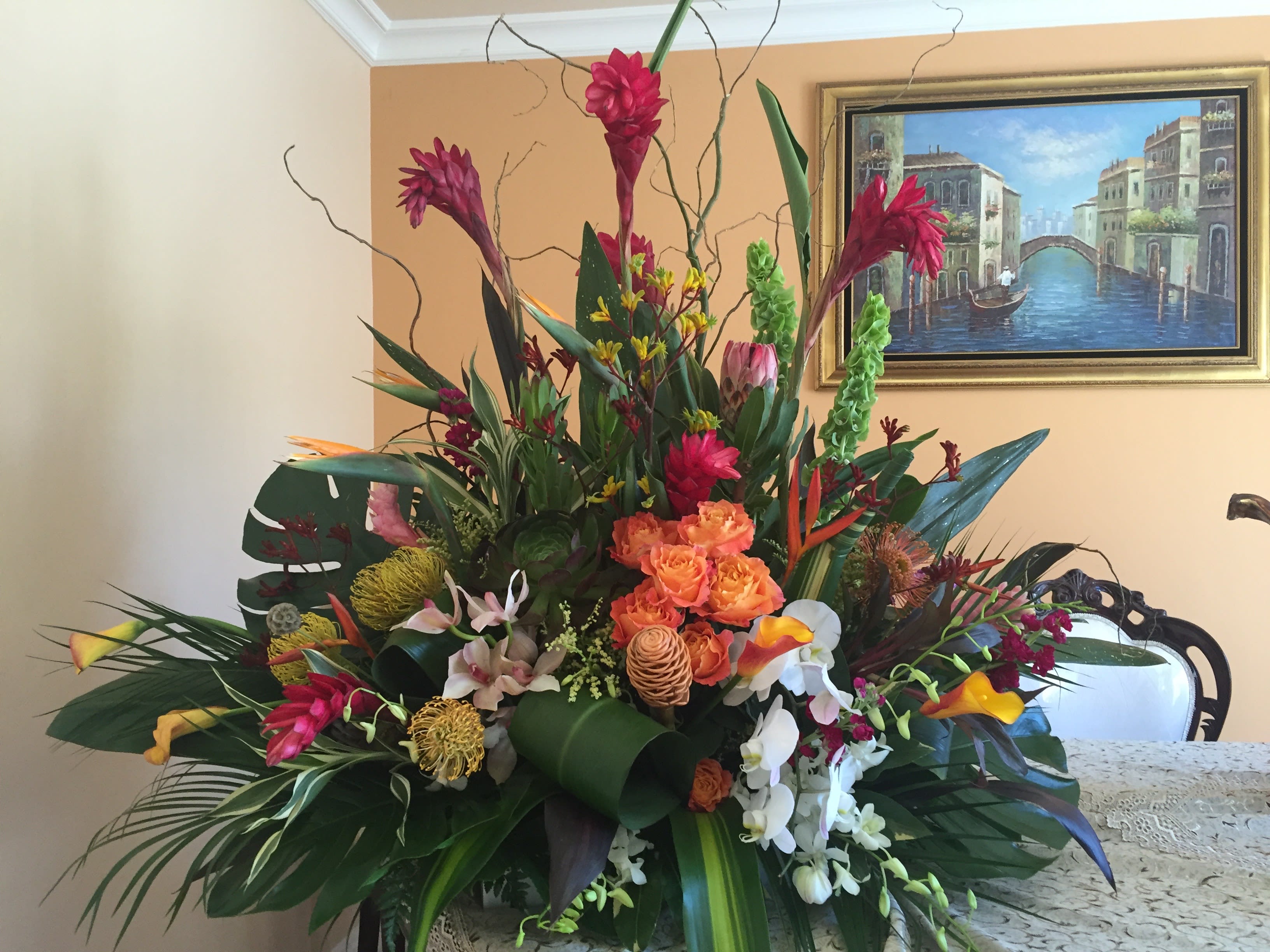 Exotic Tropical Arrangament 007 In Fair Oaks Ca Bella Fiore