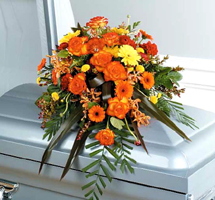 Triadic Half Couch Casket Spray In La Habra Ca Louis Gardens