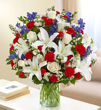 Sincerest Sorrow Red White And Blue In Lawrence Ma Mendez Flowers