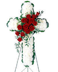 ftd floral cross arrangement
