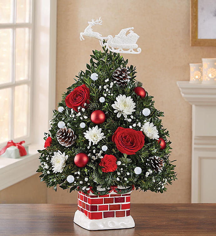 The Night Before Christmas Holiday Flower Tree By Amanda S Arrangements