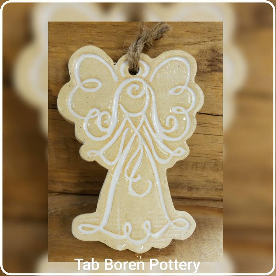 Tab Boren Pottery Angel Ornament In Collins Ms Collins Florist