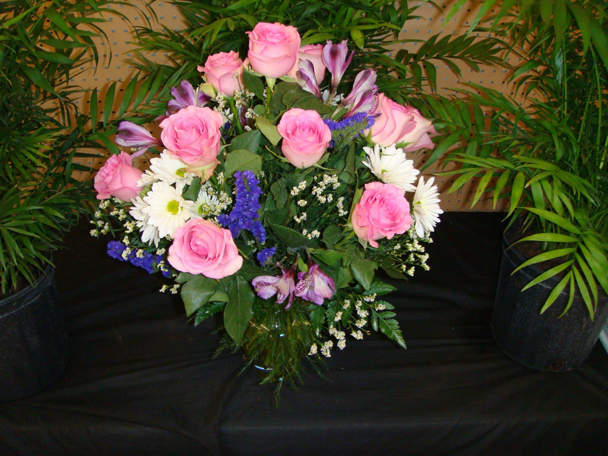 V06 Vase arrangement Pinks, Whites & Purples in Huntsville, AL Country Home Flowers & Gifts