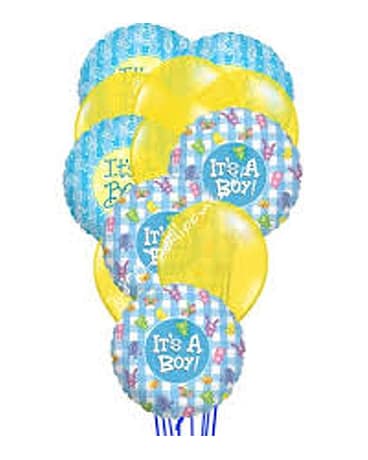 Its A Boy Balloon Bouquet
