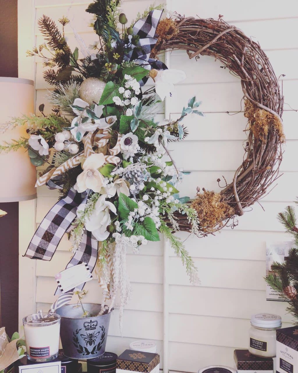 Farmhouse Wreath In Granbury Tx Town And Country Floral Gallery